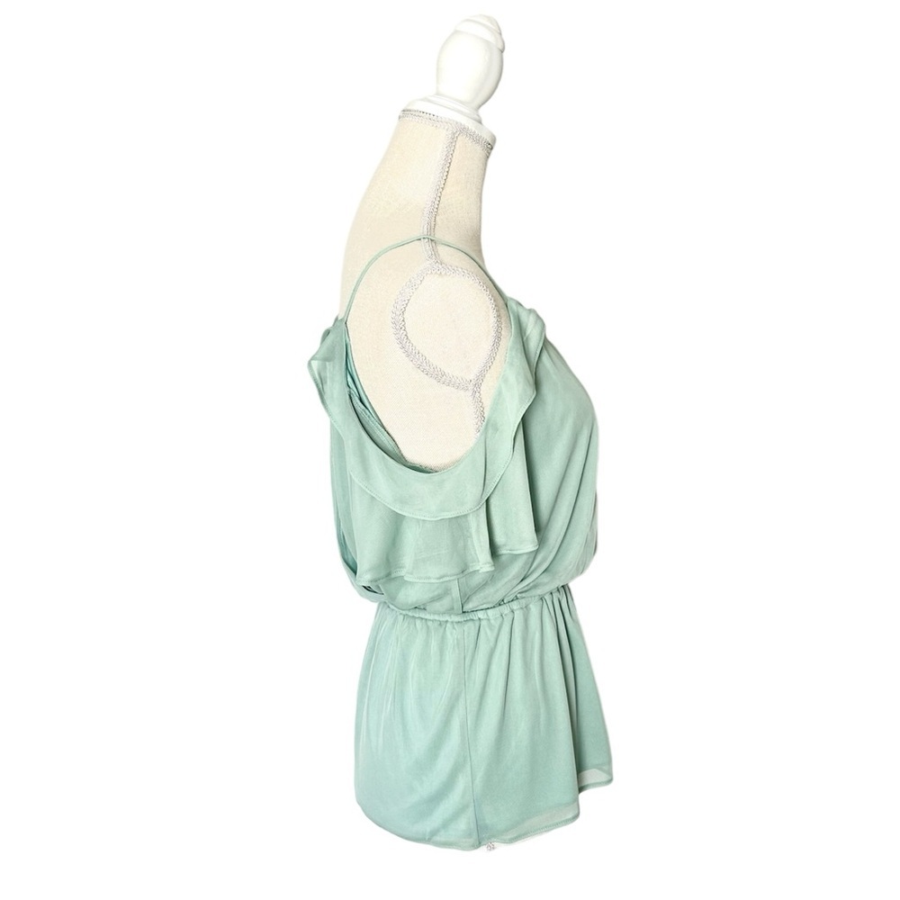 • Express • Ruffle Sleeve Tie Back Cold-Shoulder Top - Picture 2 of 8